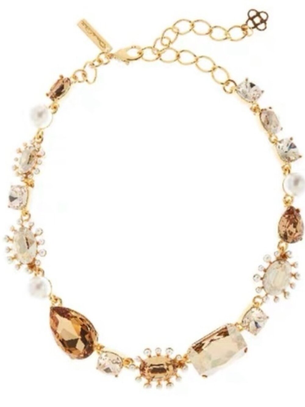 Oscar de la Renta Statement Necklace Gold